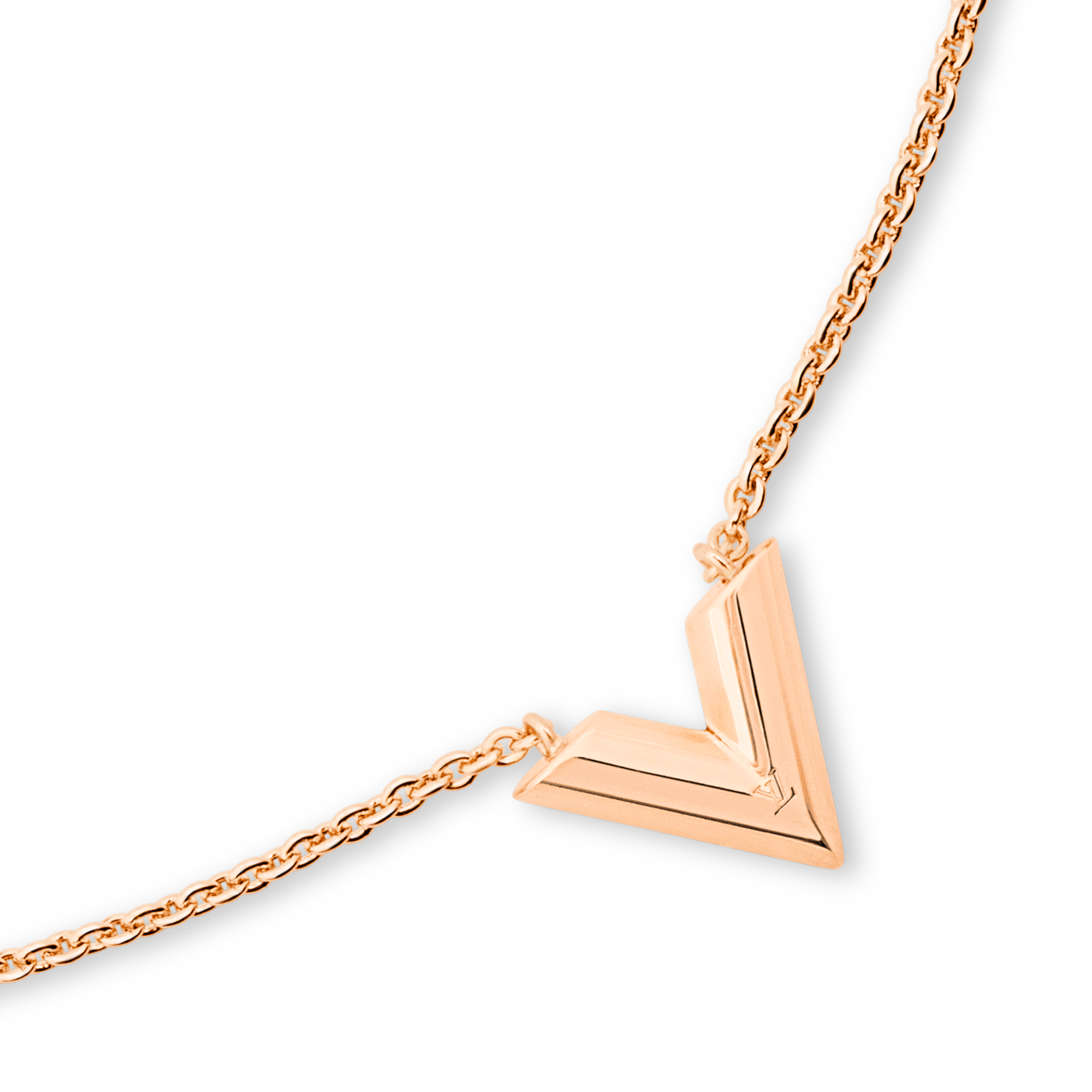 LOUIS VUITTON エッセンシャルv ローズゴールド Essential V necklace - ACCESSORIES | LOUIS VUITTON